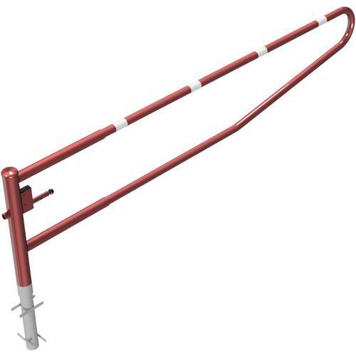 BARRIÈRE-PORTE À BÉTONNER SERRURE PROFILÉE À PISTONS-3500 MM - SCHAKE