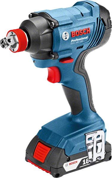 BOULONNEUSE BOSCH GDX 18V-180 PROFESSIONAL + 2 BATTERIES 18V 2.0AH, CHARGEUR, COFFRET - 06019G5202