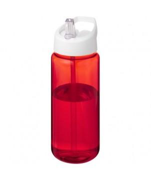 BOUTEILLE DE SPORT H2O ACTIVE OCTAVE TRITAN DE 600 ML AVEC COUVERCLE À BEC VERSEUR BLANC - GOURDES DE SPORT PUBLICITAIRES PERSONNALISÉES
