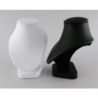 BUSTE PRÉSENTOIR COLLIERS EN SIMILICUIR 15 CM