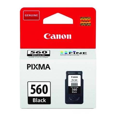CARTOUCHE CANON PG-560 NOIRE POUR IMPIRMANTE JET D'ENCRE - CARTOUCHE AUTHENTIQUE