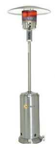 Chauffage mobile au gaz propane - BRASILIA INOX - radiant avec rayonnement indirect pour zones en plein air_0
