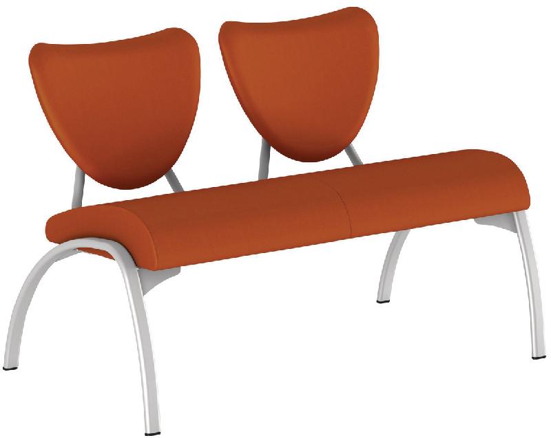 CHAUFFEUSE AINHOA 2 PLACES PIÈTEMENT GRIS ENDUIT PVC COLORIS GROSEILLE - MANUTAN COLLECTIVITÉS