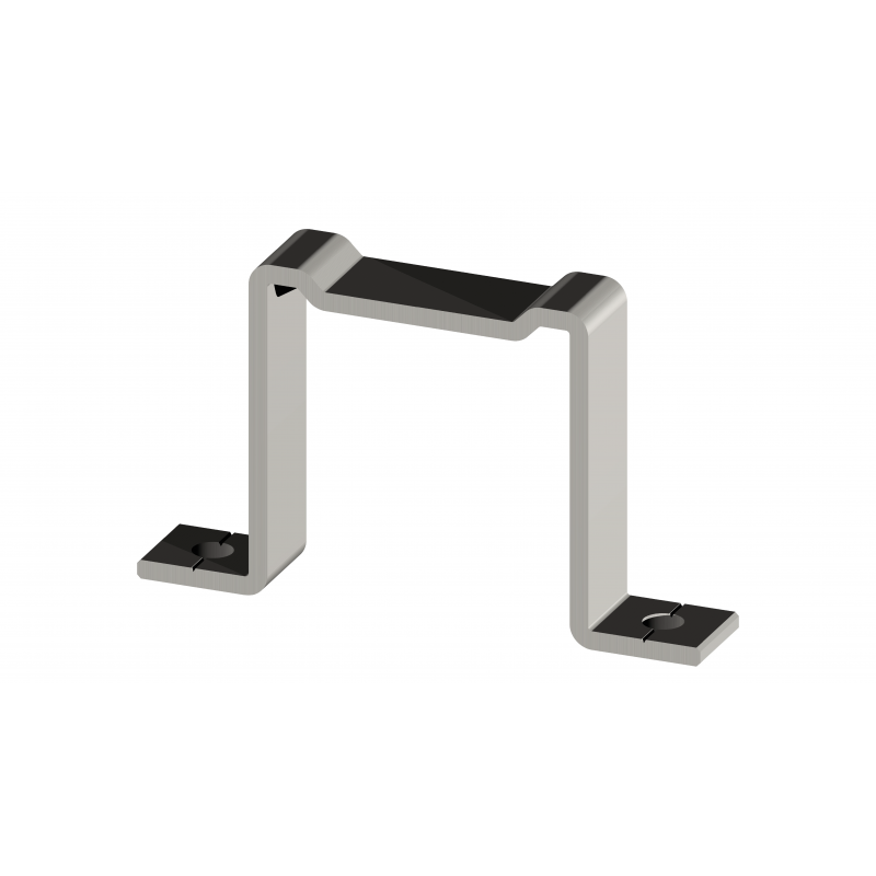 Collier carré en aluminium avec kit de visserie_0