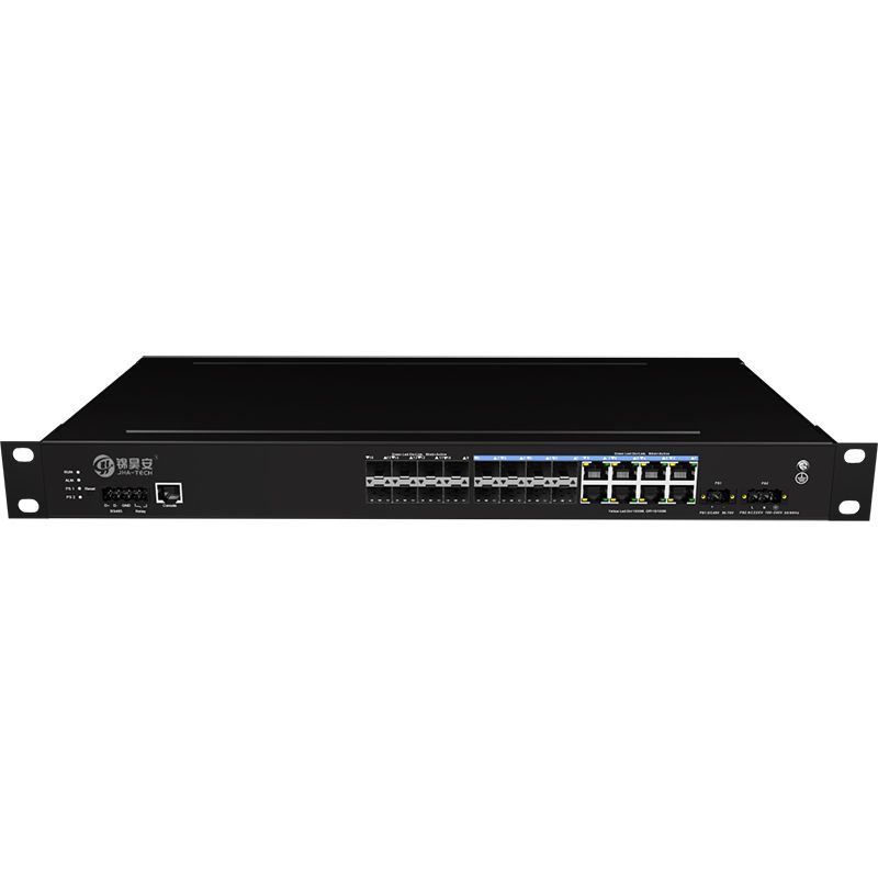 Commutateurs - switch JAI-MIGS800C08-1U - 8 * 1000Base-X + 8 * 1000M Combo, gestion Ethernet industriel_0