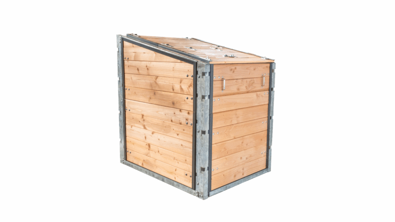 Composteur collectif Grande Capacité - Cellule individuelle - 1000L, 1500L, 2000L - Résineux raboté, Douglas raboté_0