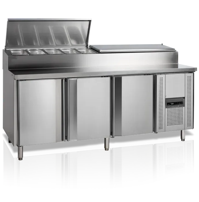 Comptoir de préparation de sandwich 3 portes 600x400 520 litres pre... - PSS8300_0