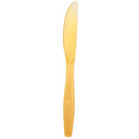 COUTEAU LUXE 19 CM PS JAUNE (VENDU PAR 1000)