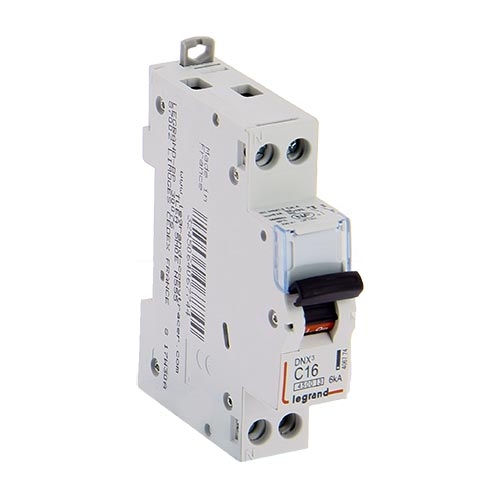 DISJONCTEUR LEGRAND DNX3 16A PH+N COURBE C 4.5KA 230V - 406774