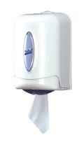 DISTRIBUTEUR POUR BOBINE D'ESSUYAGE À DÉVIDAGE CENTRAL LOTUS MINI BLANC