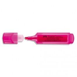 FABER CASTELL SURLIGNEUR TEXTLINER 1546, POINTE FEUTRE BISEAUTÉE, COLORIS ROSE