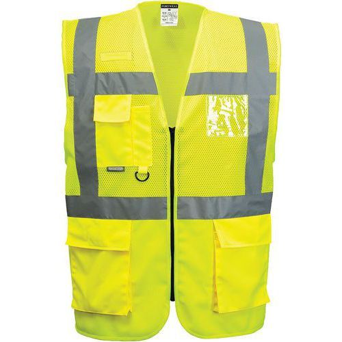 GILET HAUTE-VISIBILITÉ EXECUTIVE MADRID C496 JAUNE 4XL - PORTWEST