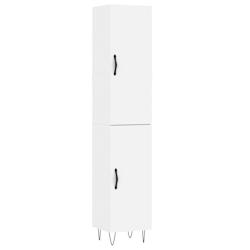 Helloshop26 - Buffet bahut commode armoire meuble de rangement organisateur cuisine salle de séjour salon haut 34,5 x 34 x 180 cm 02_0032299 - 300021_0