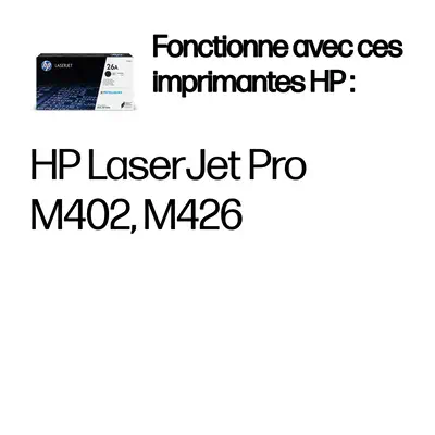 HP 26A toner LaserJet noir authentique_0