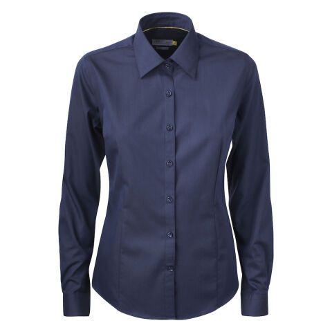 J.HARVEST & FROST YB50 TWILL WOMAN CHEMISE FEMMES MARINE - TAILLE L