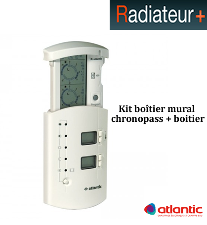 KIT BOITIER MURAL COURANT PORTEUR (2 ZONES) - ATLANTIC - 602152