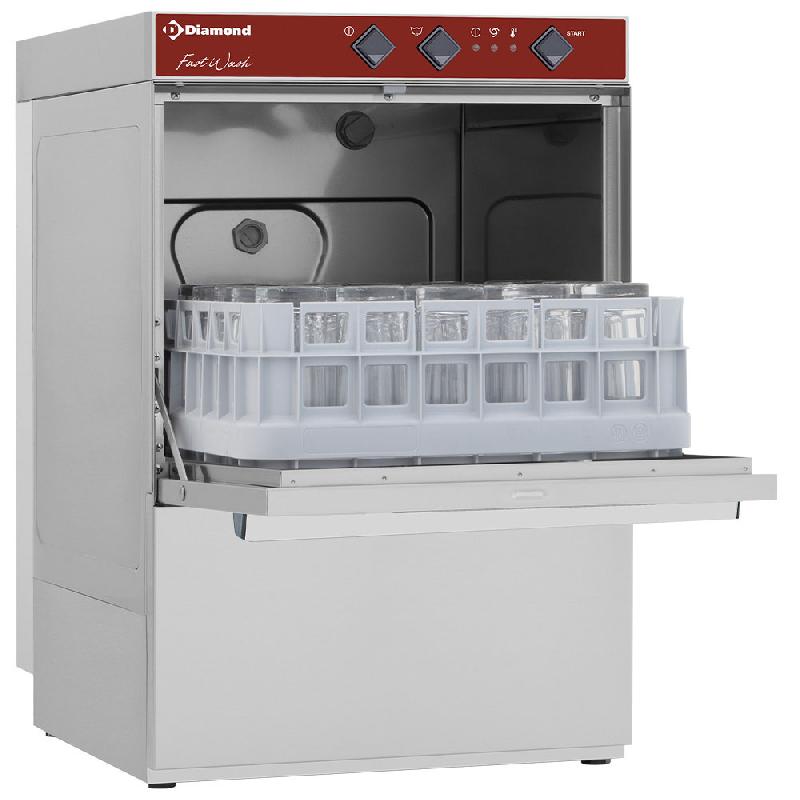 Lave verres professionnel electrique panier 400x400 mm avec pompe d... - PDC402/6-PS_0