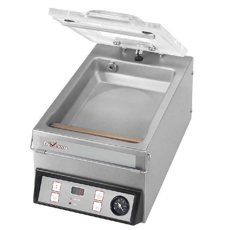 Machine sous vide, couvercle bombé, cuve acier inox - 4 m3/h - PWR-22X31-B_0