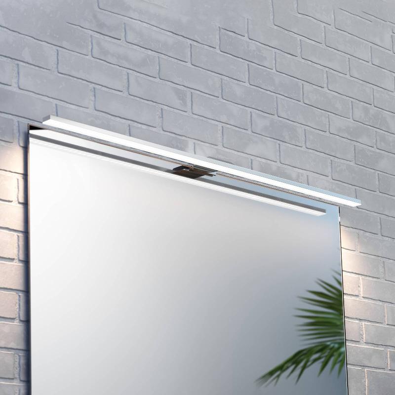 MCJ APPLIQUE POUR MIROIR LED TRIGA IP44, CHROME, 80CM, 3.000K