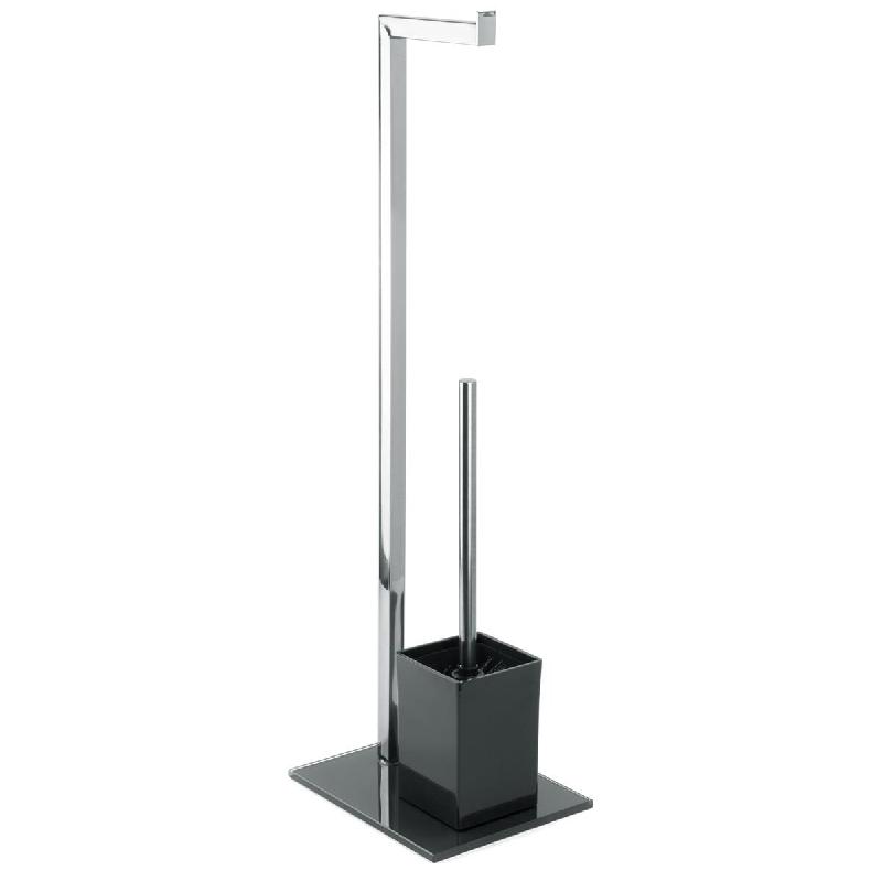 MSV – Porte-rouleaux en acier inoxydable, 22 x 7 x 70,5 cm - noir inox 141315_0