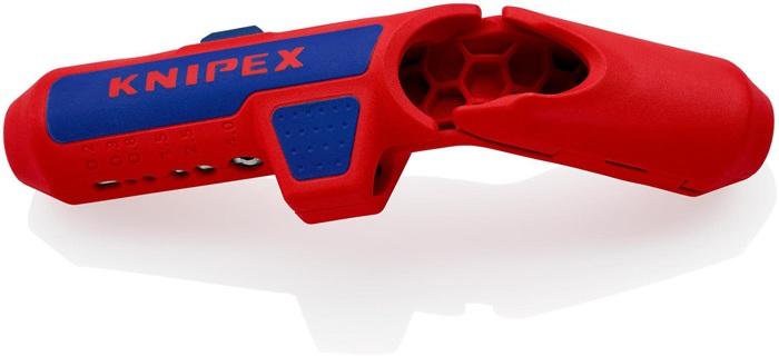 Outil à dénuder universel ErgoStrip® - 130 mm - KNIPEX - Pour câbles ronds, coaxiaux et de données_0