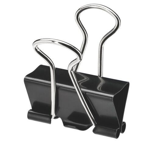 PINCE DOUBLE CLIP NOIRE 51 MM - BOÎTE DE 10