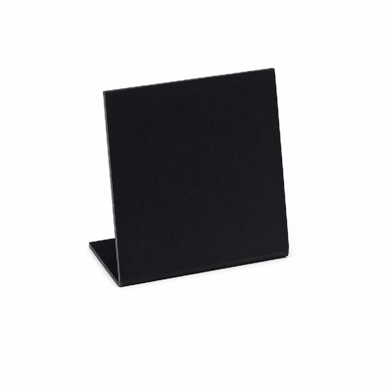 PLEXIROM Ardoise de table en ''l'' larg. 5xhaut. 4cm par 10 - noir W00021-10_0
