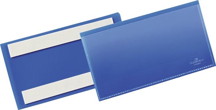 Pochette à  étiquettes l.150xH67 mm bleu autocollant 50 pièces/paquet DURABLE_0
