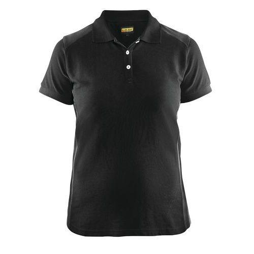 POLO FEMME NOIR/GRIS FONCÉ TAILLE XL - BLAKLADER