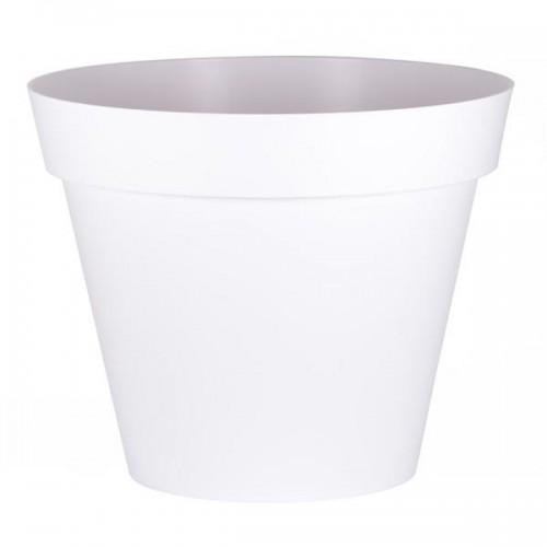 POT ROND BLANC - DIAMÈTRE 100 CM - 356 LITRES - TOSCANE 13634 EDA PLASTIQUES