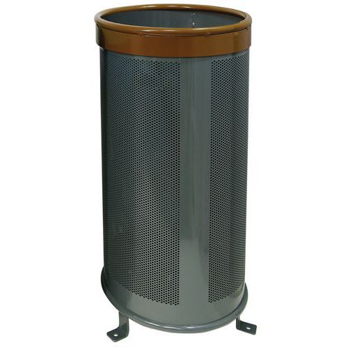 POUBELLE D'EXTÉRIEUR ARO 110 L - GRIS/MARRON - BENITO