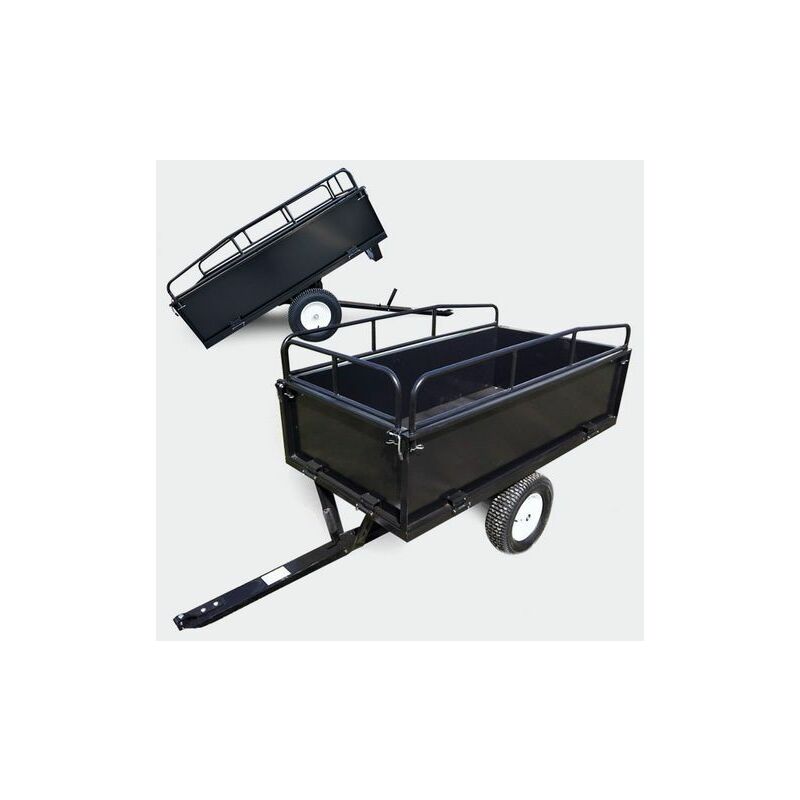 REMORQUE POUR TRACTEUR TONDEUSE AUTOPORTÉE QUAD ACIER