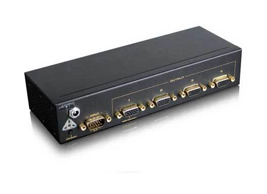 REPARTITEUR D'ECRAN VGA VERS 4 PORTS VGA FEMELLE - KIT VIDÉOSURVEILLANCE