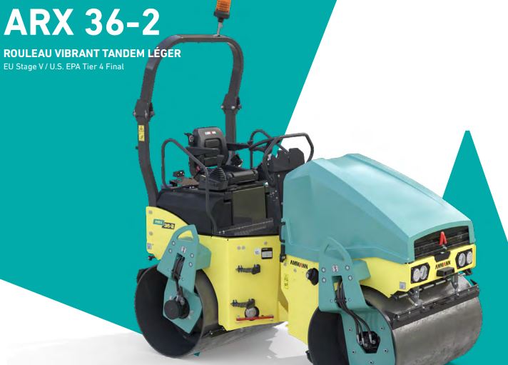 Rouleau vibrant tandem léger - EU Stage V/ U.S. EPA Tier 4 Final - Ammann - ARX 36-2_0