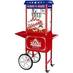 Royal Catering Popcorn maker - Trolley included - American design - rouge 4250928638168_0