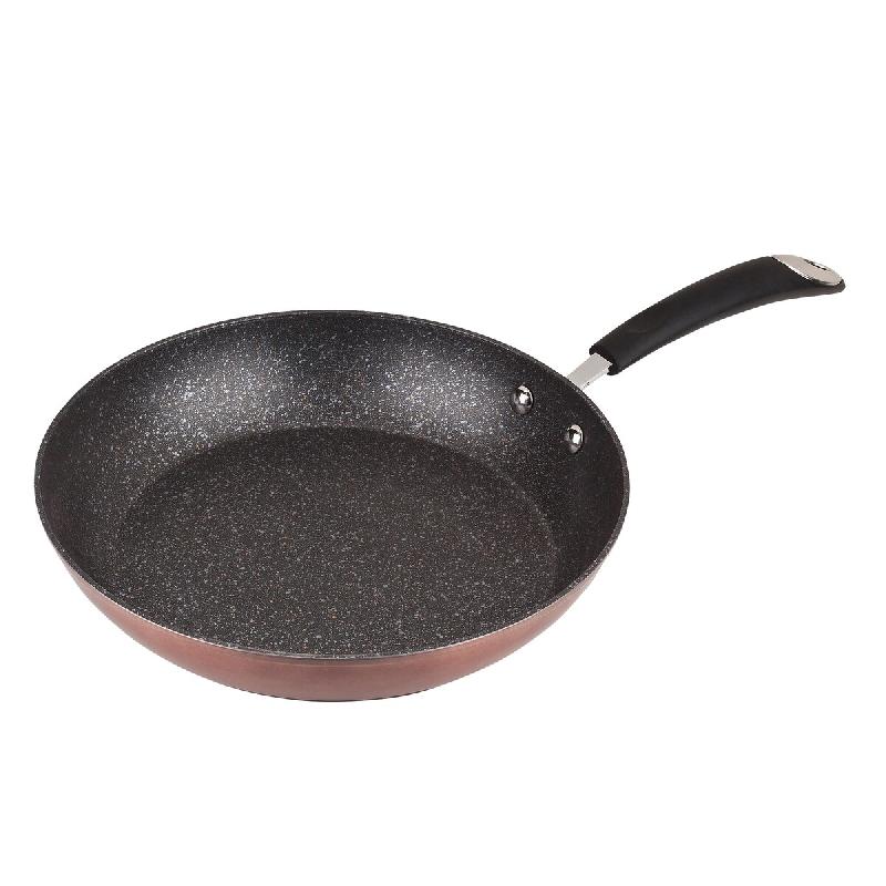 San Ignacio Poêle Ø28 x 5,2 cm en Aluminium Forgé, Couleur Cuivre Métallisé, Manche Revêtu de Silicone, Compatible Induction - aluminium Q2367_0