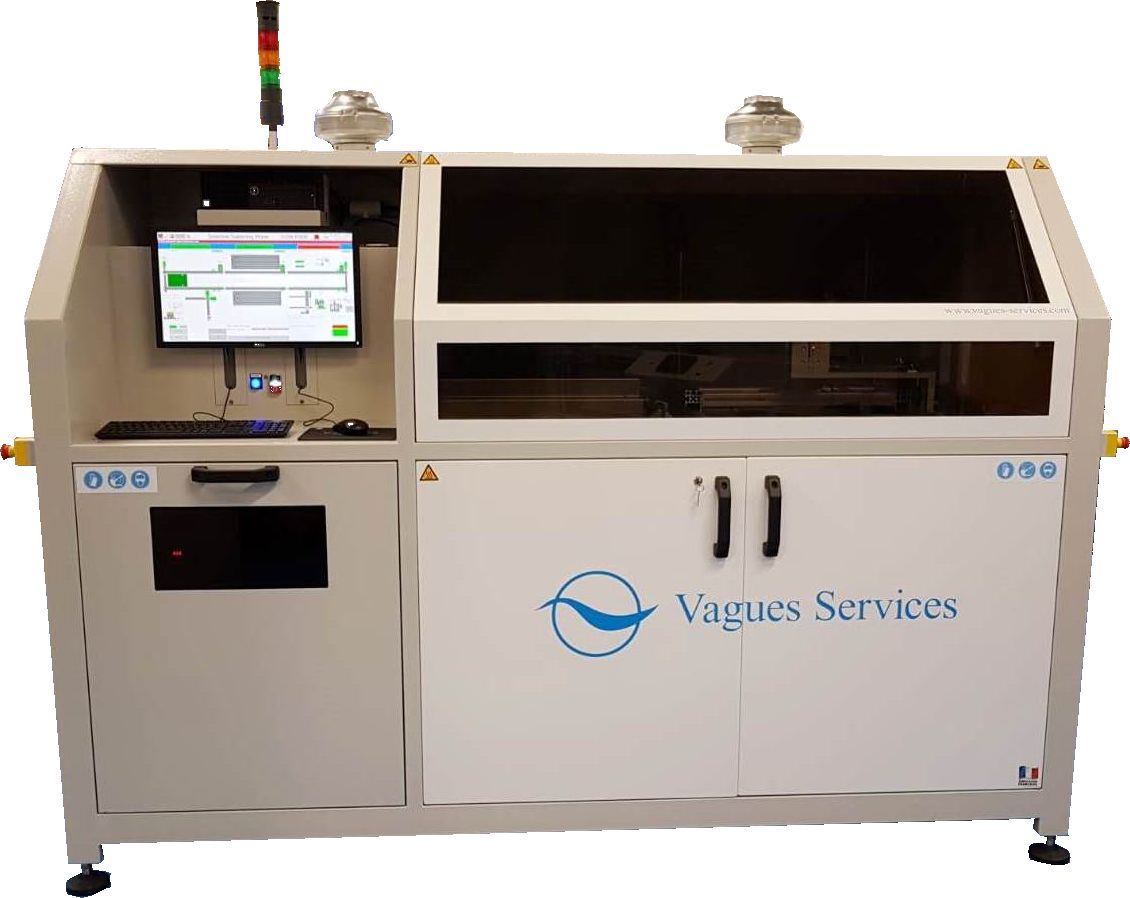 Selective soldering wave SSW-R500 - machine de brasage avec convoyeur automatique et mini vague de brasage_1