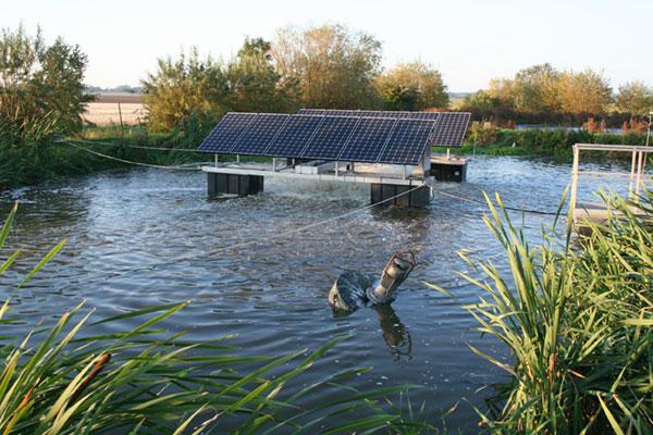 Solairmax - aérateur de surface solaire pour lagunes, étangs et stations d'épuration - Kamps_0