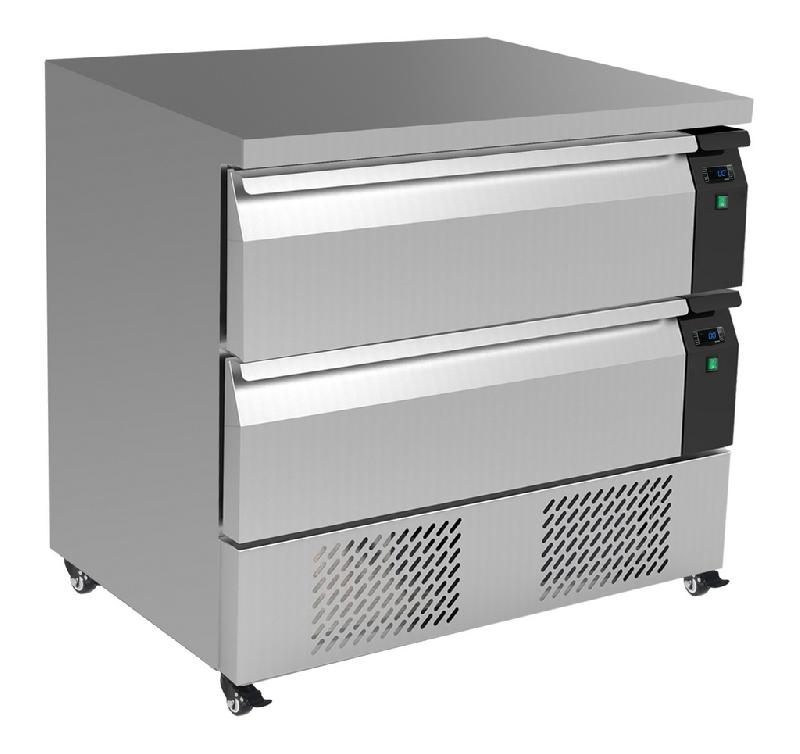 Soubassement réfrigéré commutable congélateur avec 2 tiroirs gn 1/1... - P7450.0240_0