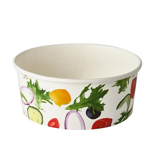 Starpak 45 bols à salade, carton To Go 750 ml Ø 15 cm · 6 cm Salad - vert en carton 86034_0