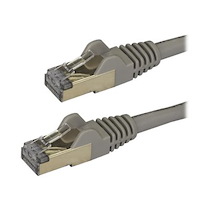 STARTECH.COM 2M CAT6A ETHERNET CABLE, 10 GIGABIT SHIELDED SNAGLESS RJ45 100W POE PATCH CORD, CAT 6A 10GBE STP NETWORK CABLE W/STRAIN RELIEF, GREY, FLUKE TESTED/UL CERTIFIED WIRING/TIA - CATEGORY 6A - 26AWG (6ASPAT2MGR) - CORDON DE RACCORDEMENT - 2 M - GRI