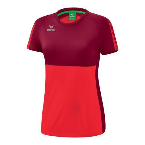 T-SHIRT FEMME - ERIMA - SIX WINGS ROUGE/BORDEAUX