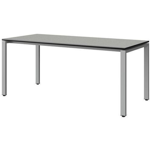 TABLE MALIBU 180X80 T6 SOUDÉ ST ISOS GRIS 1400/NO GRIS 9006 - MANUTAN EXPERT