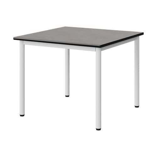 TABLE MALIBU 80X80 T4 4P STRA ANTIB BÉTON F186/NOIR BLC 9016