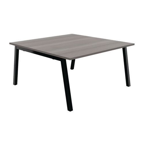 TABLE PARTAGE 140 X 143 CM CÈDRE / NOIR - BURONOMIC