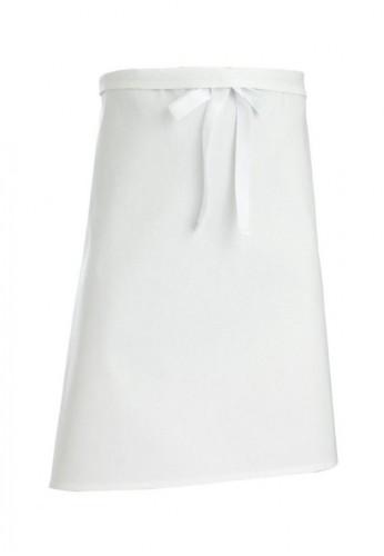 Tablier blanc cuisine/boulanger - 100% coton - 105x160cm - Lavable à 90°C_0