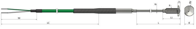 Thermocouple chemisé pour intérieur de cuve (bain) - TM52 - Types variés, diamètres et matériaux personnalisables_0
