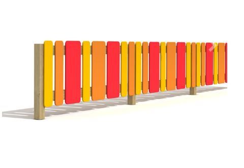V101 - Clôtures en bois - Colomer - Section 90x90 mm - Revêtement laqué double couche_0