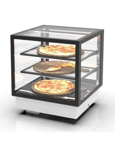 Vitrine chauffante INTEGRA Drop-In - 3 niveaux - 600 mm - H515 mm | Sayl Barcelona- Accès Back-Service - 674005070100_0