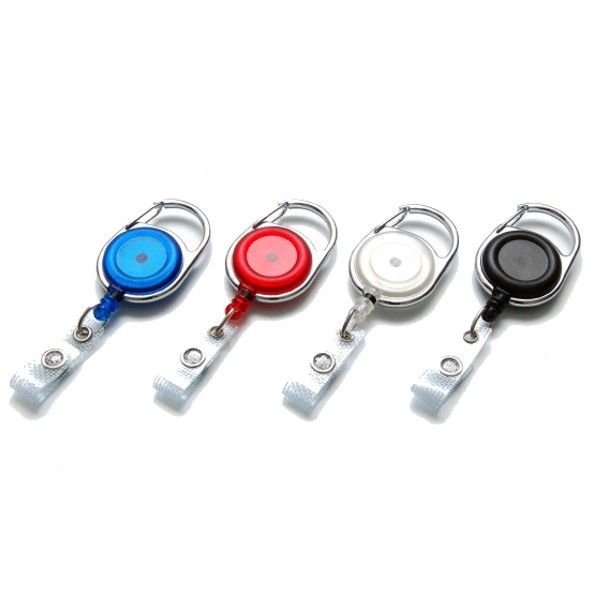 Zip enrouleur plastique translucide pour badge - Type 980 - avec accroche passant de ceinture et personnalisation possible_0